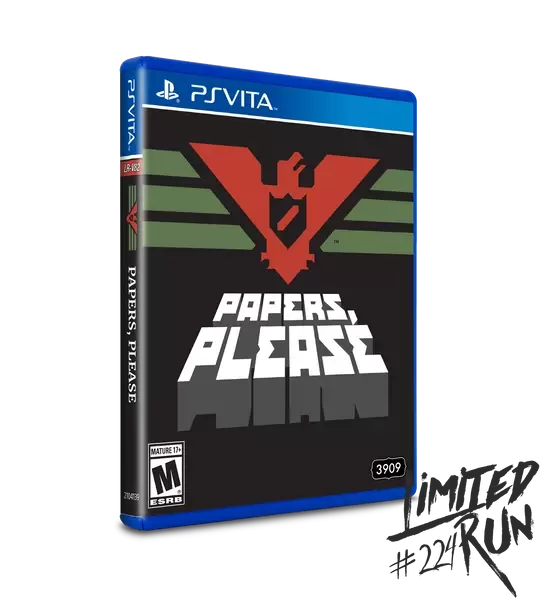 PS Vita Games - Papers, Please Limited Run Games