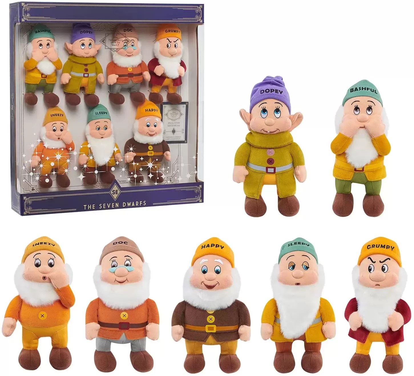 Peluches Disney Store - Disney Treasures from the Vault - The 7 Dwarfs