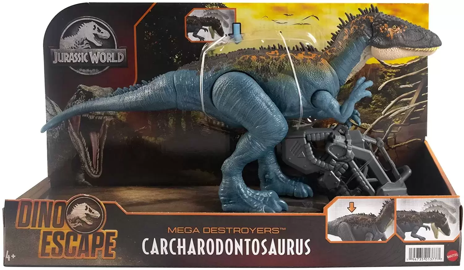 Jurassic World : Camp Cretaceous - Carcharodontosaurus - Mega Destroyers (Blue)