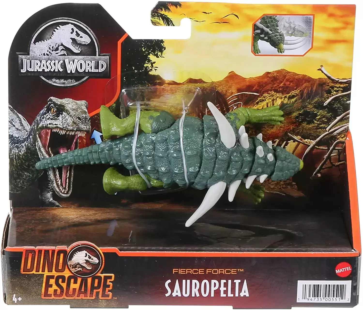 Jurassic World : Camp Cretaceous / Dino Escape - Sauropelta - Fierce Force
