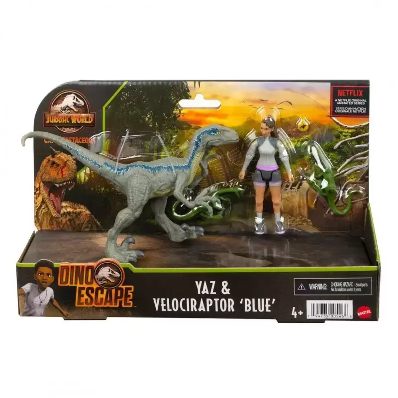 Jurassic World : Camp Cretaceous / Dino Escape - Yaz & Velociraptor \'Blue\'