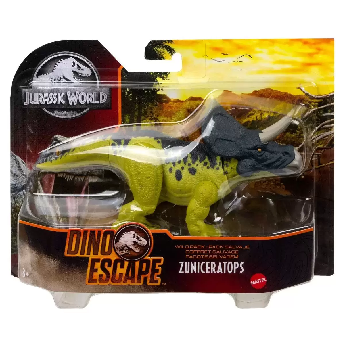 Jurassic World : Camp Cretaceous / Dino Escape - Zuniceratops - Wild Pack