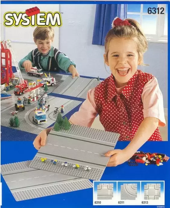 LEGO System - Plaques Route droite