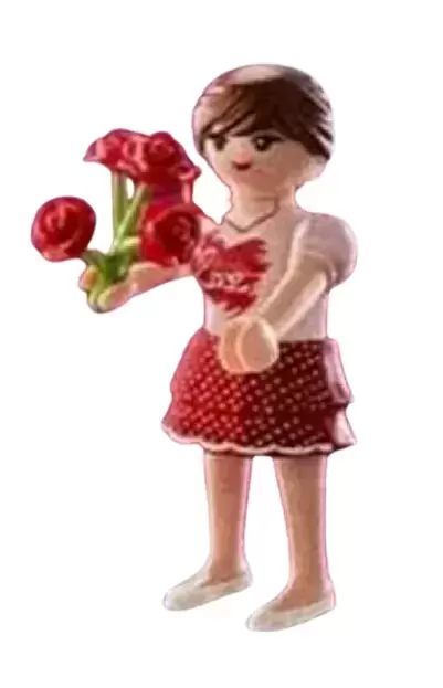 Playmobil Figures : Série 21 - Fille au bouquet