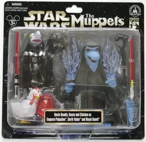 Disney Star Tours - Uncle Deadly, Gonzo and Chicken as Emperor Palpatine, Darh Vader and Royal Guard