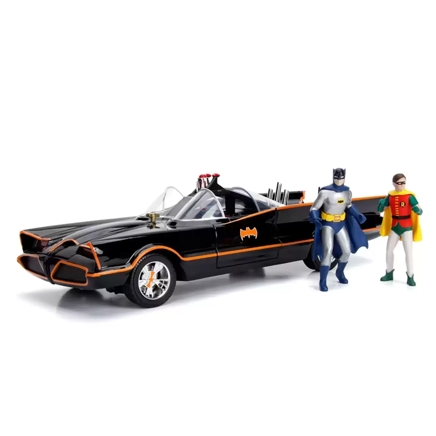 Jada Toys - ClassicTv Series Batmobile with Die Cast Figures