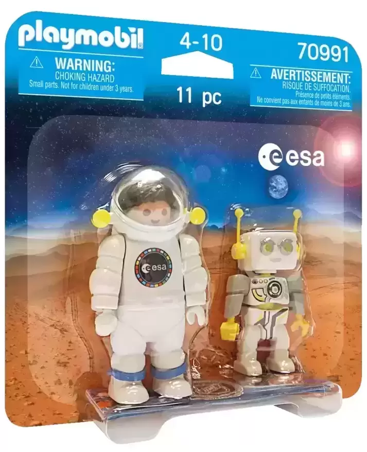 Playmobil Espace - Duo Astronaute ESA et ROBert