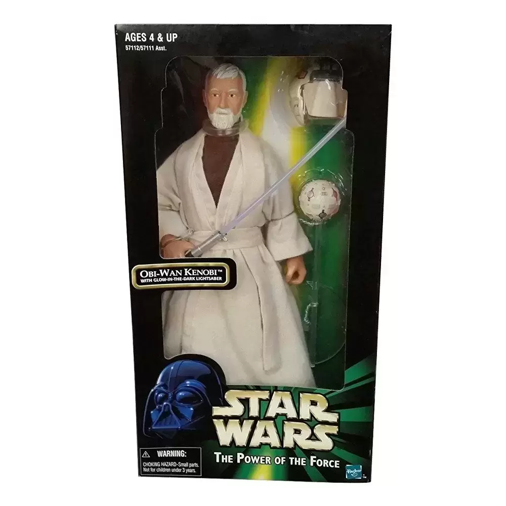 Power of the Force 2 - Obi-Wan Kenobi with glow in the dark lightsaber - 12\'\'