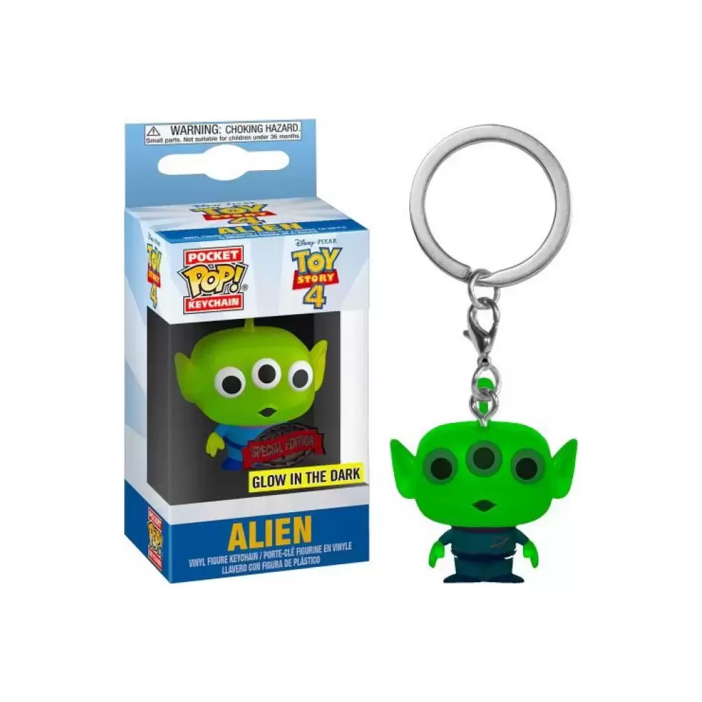 Disney - POP! Keychain - Toy Story 4 - Alien GITD