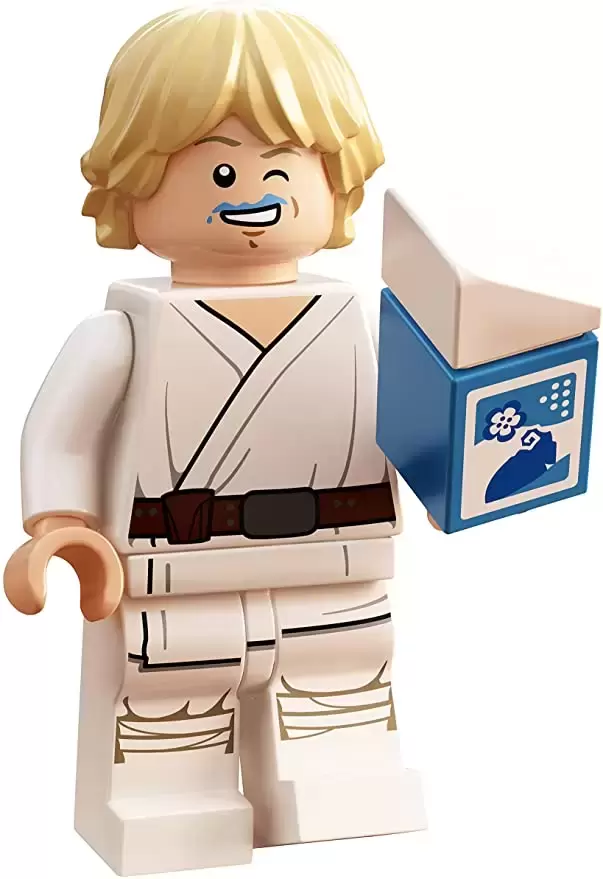 Minifigurines LEGO Star Wars - Luke Skywalker (Tatooine, White Legs, Blue Milk on Mouth)