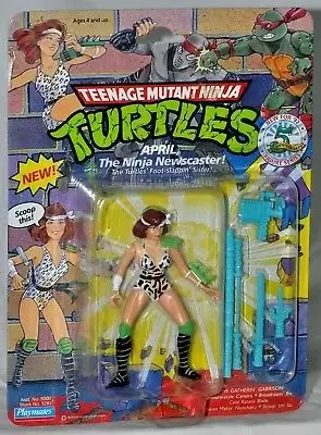 Vintage Teenage Mutant Ninja Turtles (TMNT) - April the Ninja Newscaster