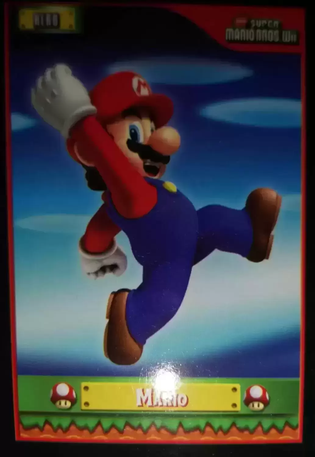 New Super Mario Bros. Wii Trading Cards - Card n°1