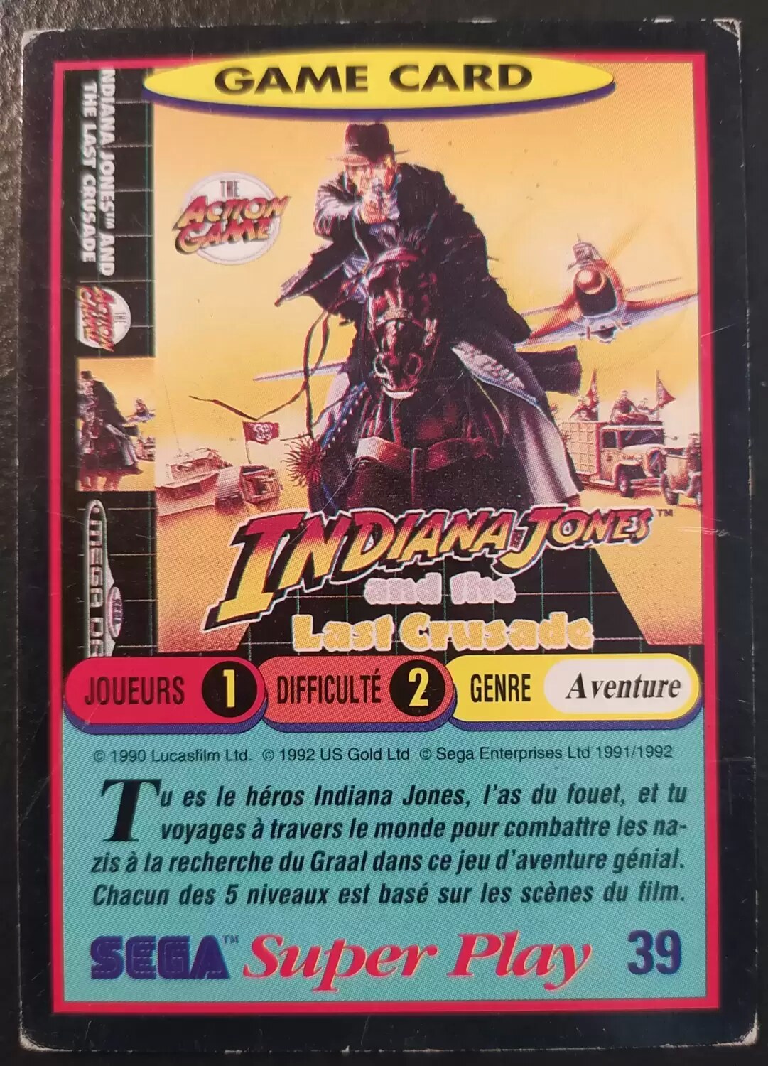 Sega Super Play - Indiana Jones And The Last Crusade