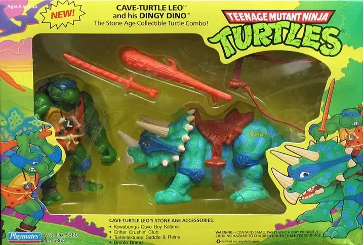 Les Tortues Ninja (1988 à 1997) - Cave Turtle Leo and his Dingy Dino