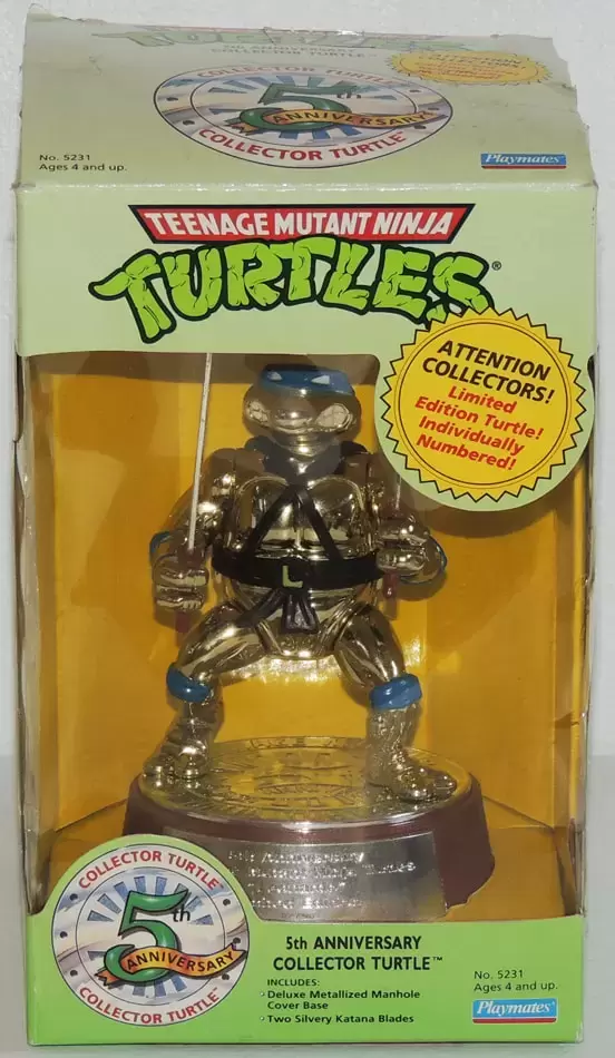 Vintage Teenage Mutant Ninja Turtles (TMNT) - The 5th Anniversary Collector Turtle