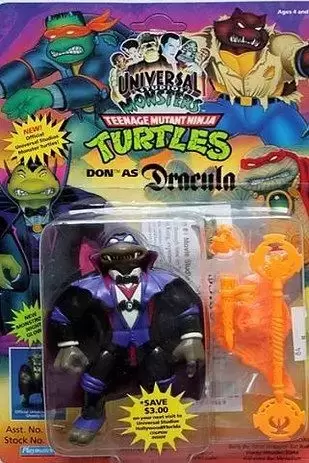 Vintage Teenage Mutant Ninja Turtles (TMNT) - Universal Monsters (Don as Dracula)