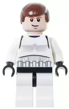 LEGO Star Wars Minifigs - Han Solo - Light Nougat, Stormtrooper Outfit (2010)