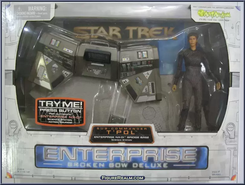 Art Asylum - Enterprise Broken Bow - Sub Commander T\'Pol with Science Station