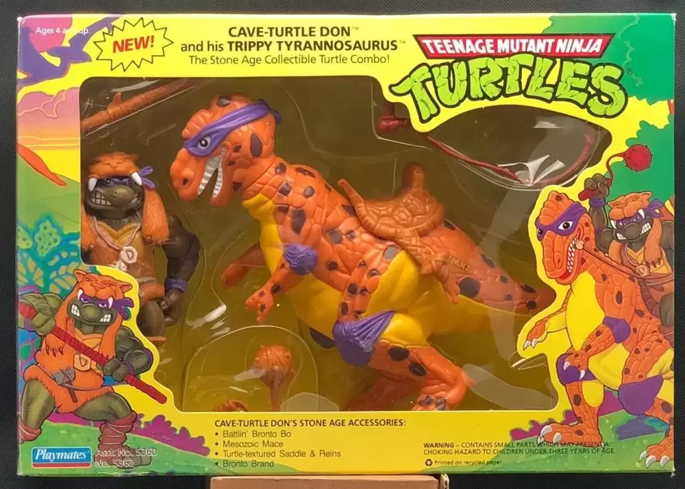 Les Tortues Ninja (1988 à 1997) - Cave Turtle Don and his Trippy Tyrannosaurus