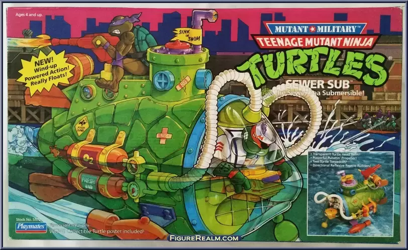 Vintage Teenage Mutant Ninja Turtles (TMNT) - Sewer Sub