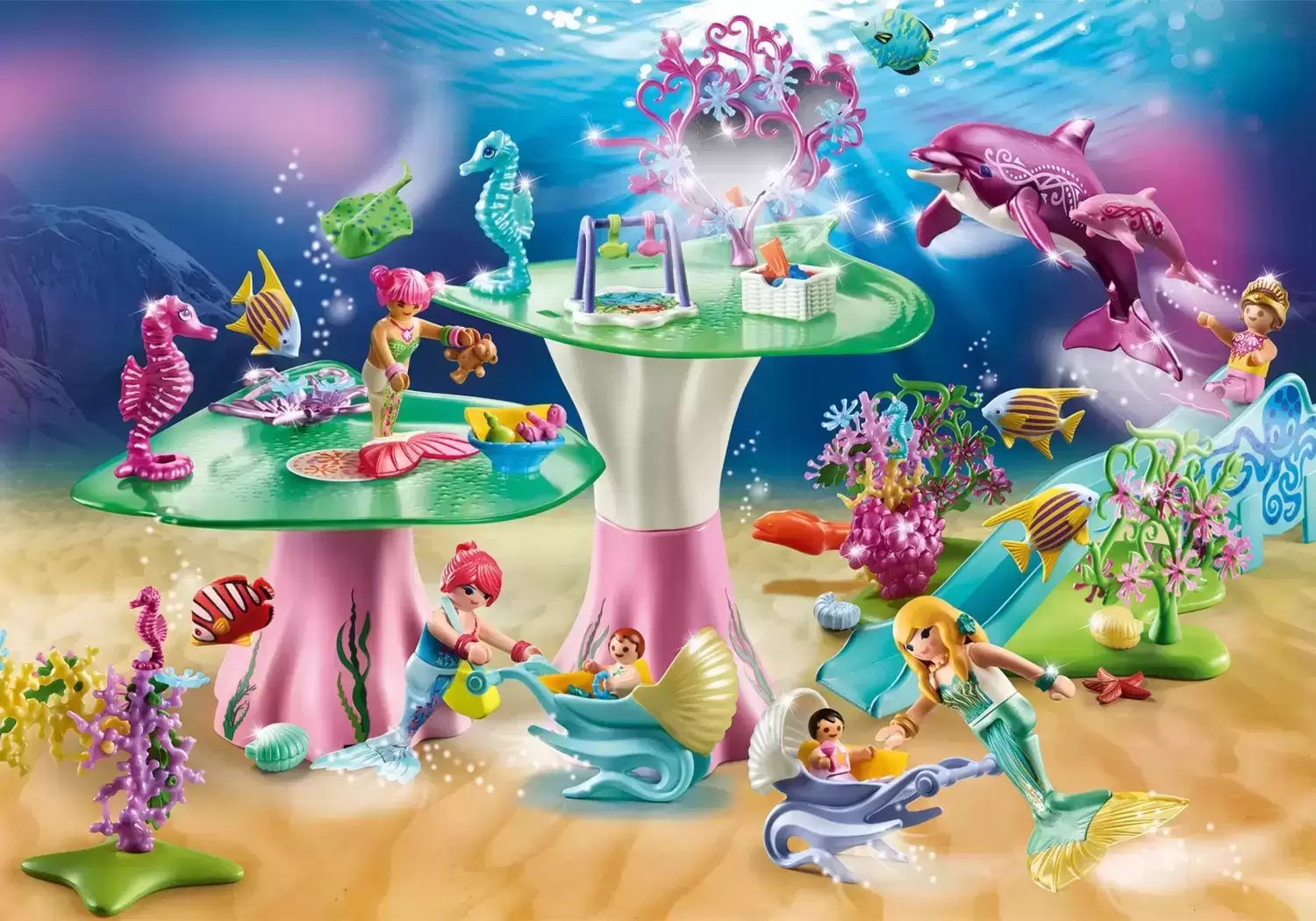 Playmobil Monde sous-marin - Aire de jeux pour enfants sirènes