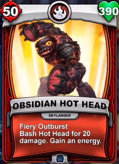 Skylanders Battlecast - Obsidian Hot Head
