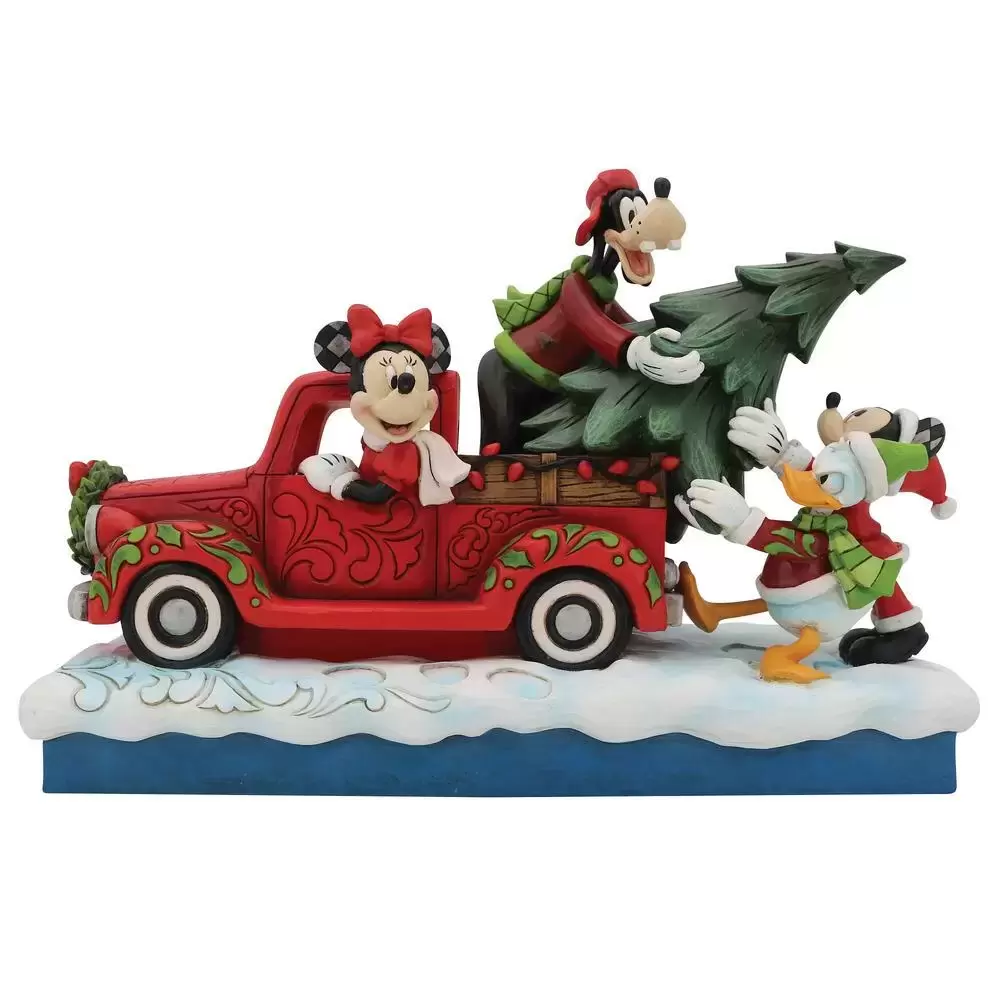 Disney Traditions by Jim Shore - Red Truck with Mickey and Friends