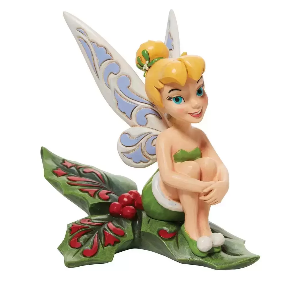 Disney Traditions by Jim Shore - Tinkerbell Sitting on Holly