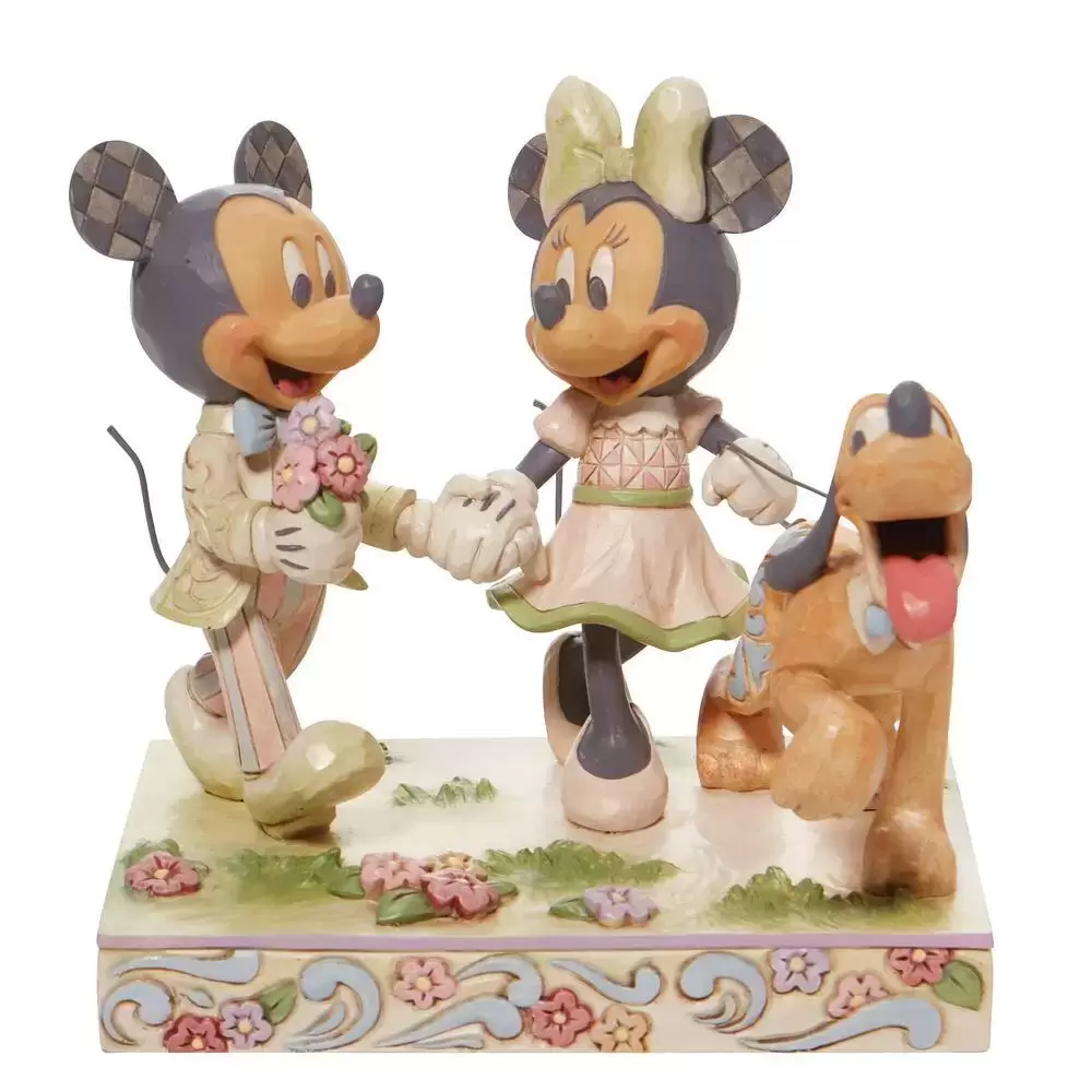 Disney Traditions by Jim Shore - White Woodland Mickey & Minnie