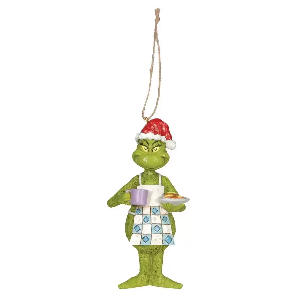 Dr Seuss by Jim Shore - Grinch in Apron w/ Cookies Orn