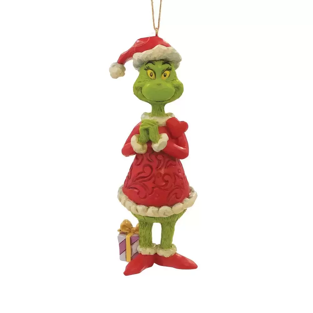 Dr Seuss by Jim Shore - Grinch with Large Heart Orn