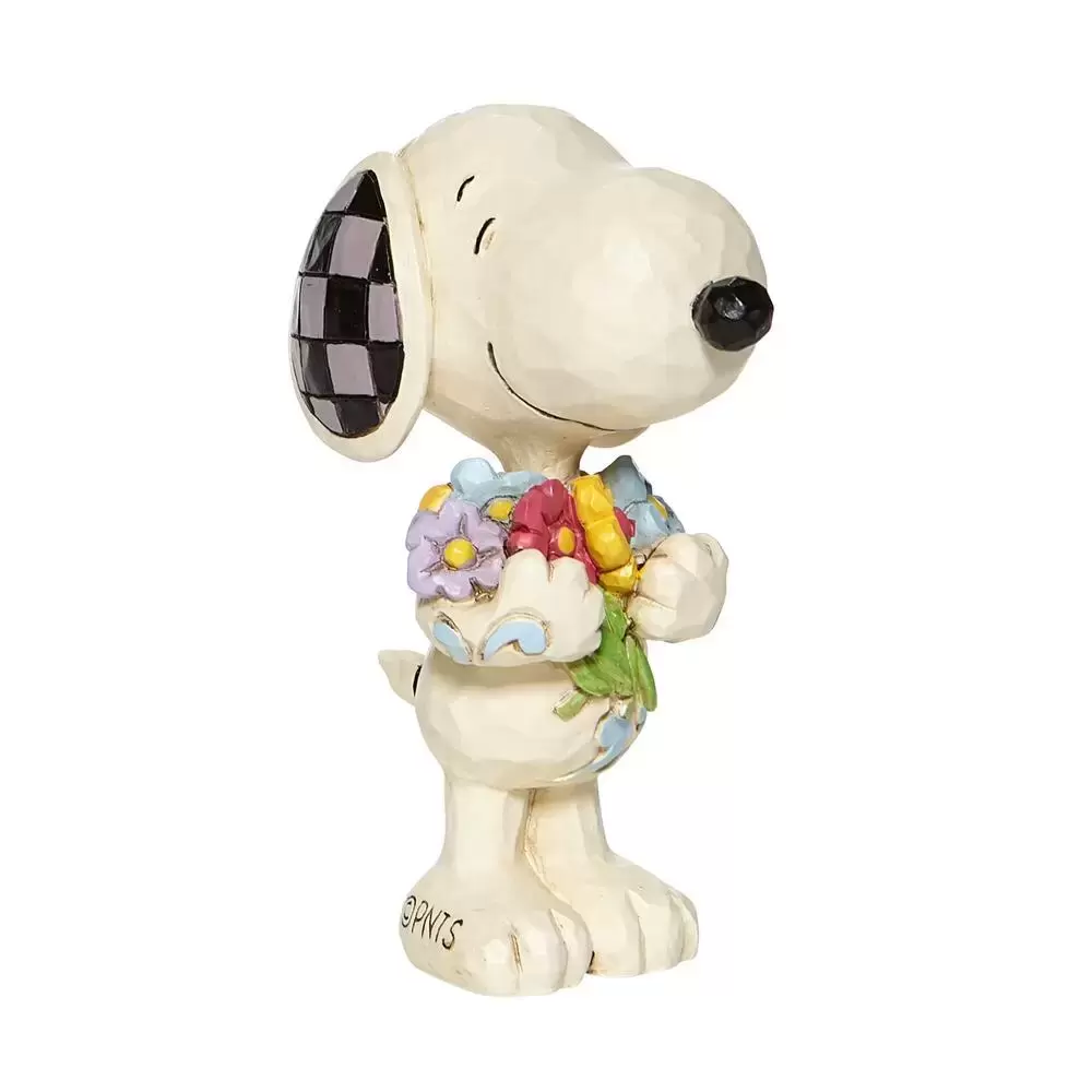 Peanuts - Jim Shore - Mini Snoopy with Flowers