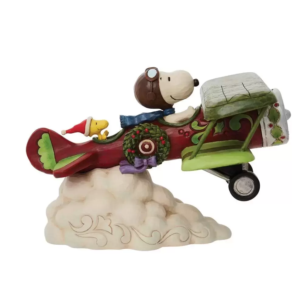 Peanuts - Jim Shore - Snoopy Flying Ace Plane