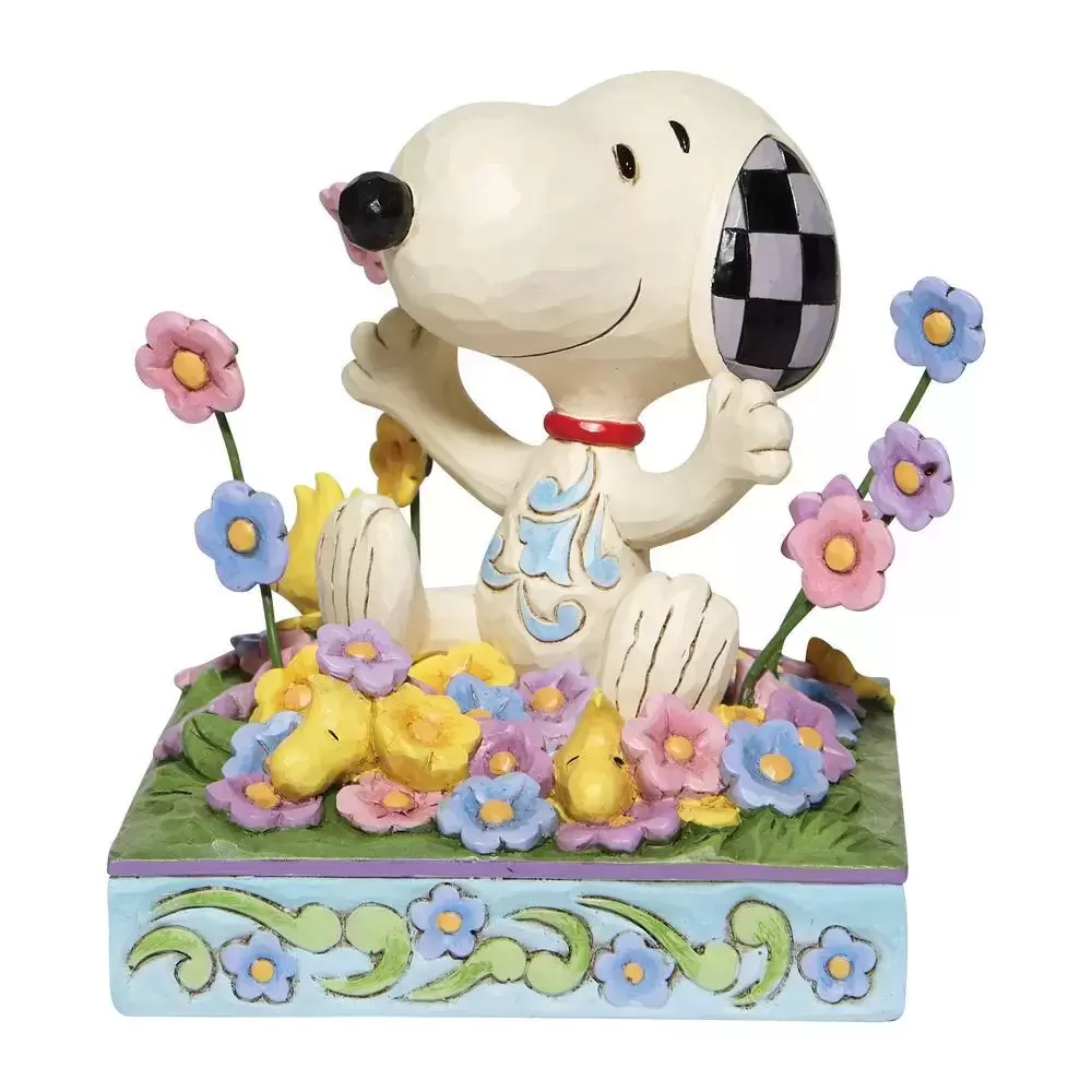 Peanuts - Jim Shore - Snoopy in flowers
