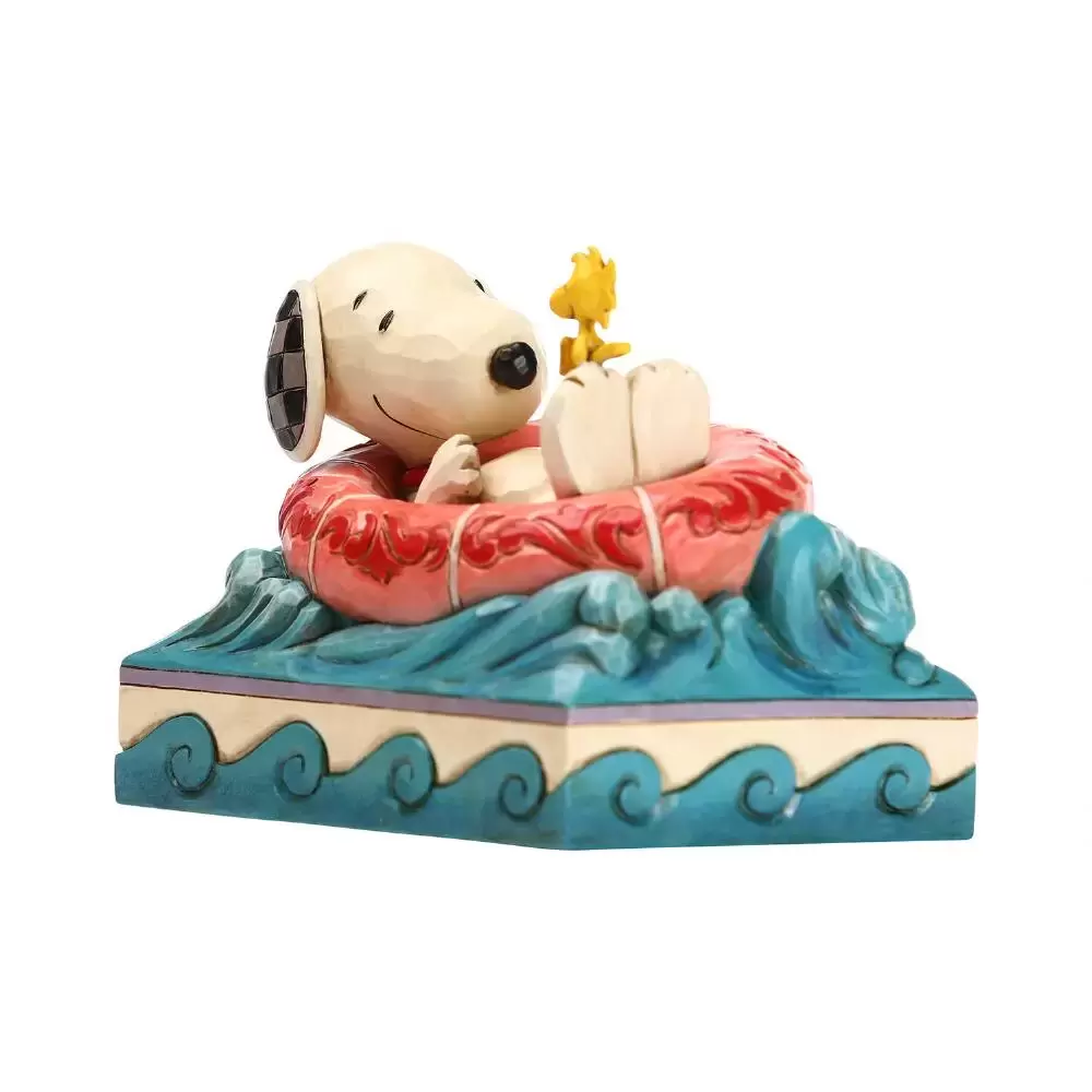 Peanuts - Jim Shore - Snoopy/Woodstock in Floatie