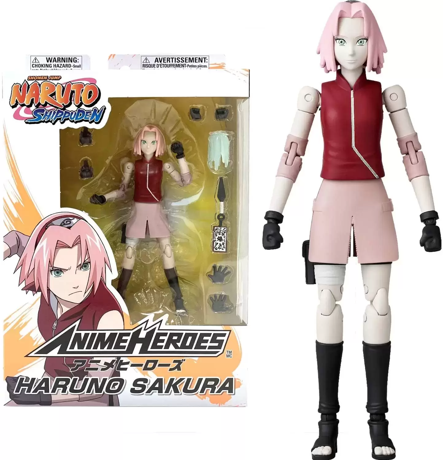 Bandai - Figura de Ação Anime Heroes Naruto Shippuden