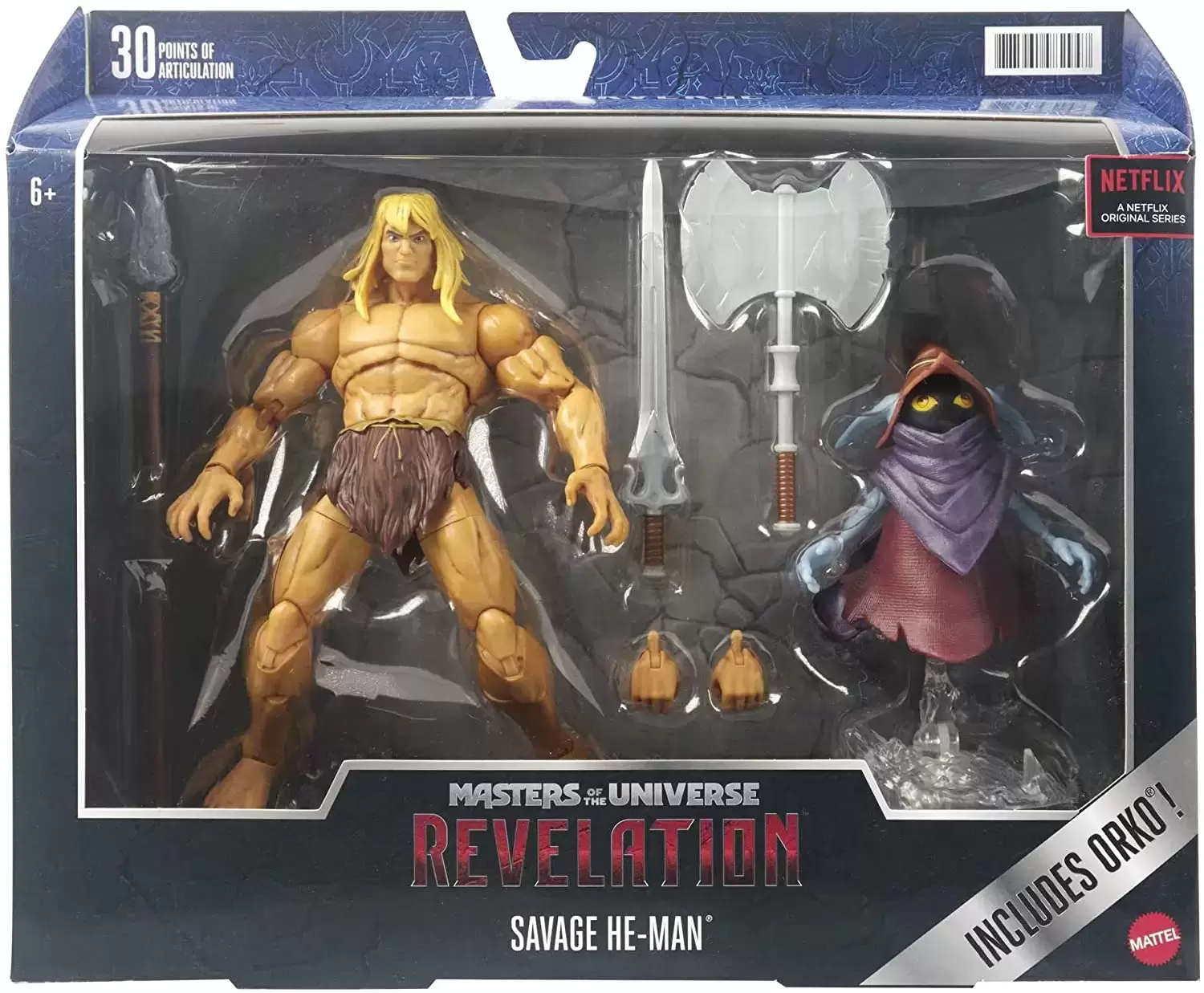 Masters Of The Universe Masterverse - Savage He-Man & Orko (Revelation)