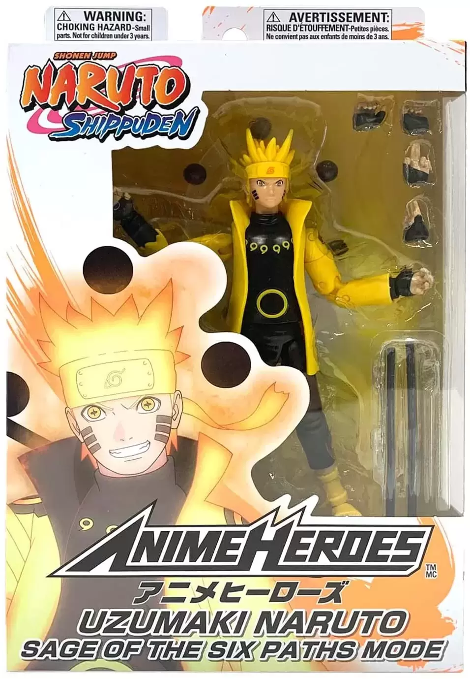 Bandai - Figura de Ação Anime Heroes Naruto Shippuden - Namikaze