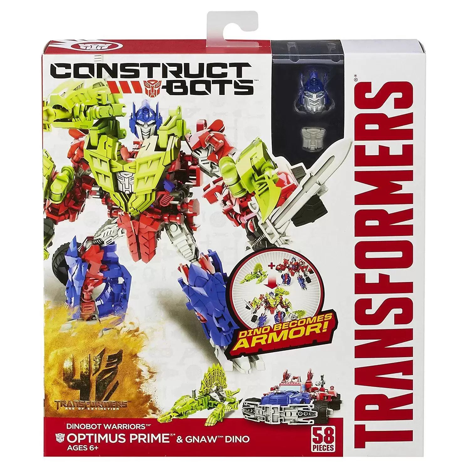 Transformers Construct Bots - Optimus Prime & Gnaw Dino