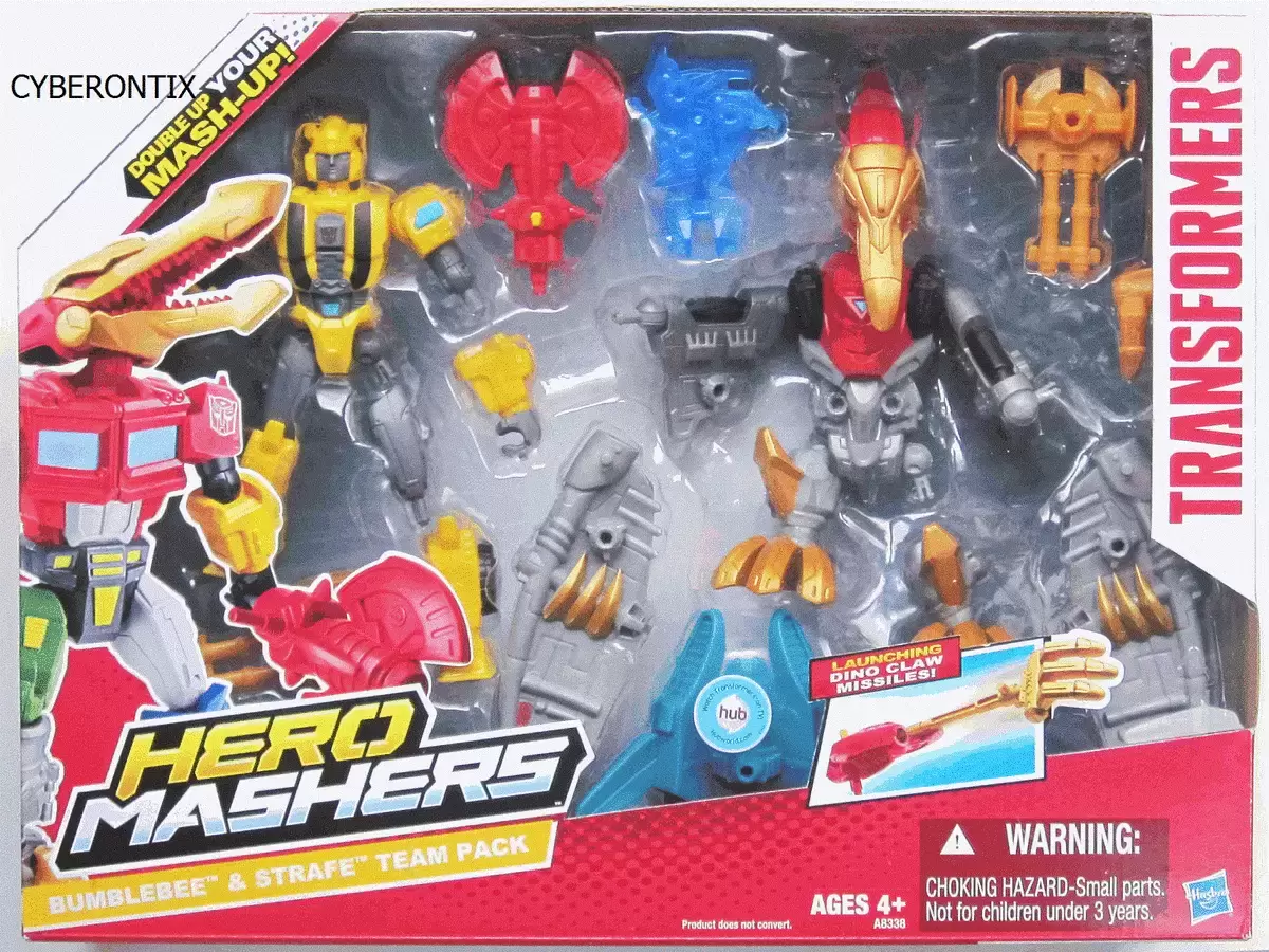 Hero Mashers Transformers - Transformers Hero Mashers - Bumblebee & Strafe Team Pack