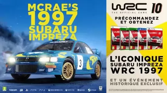 Jeux Nintendo Switch - WRC 10