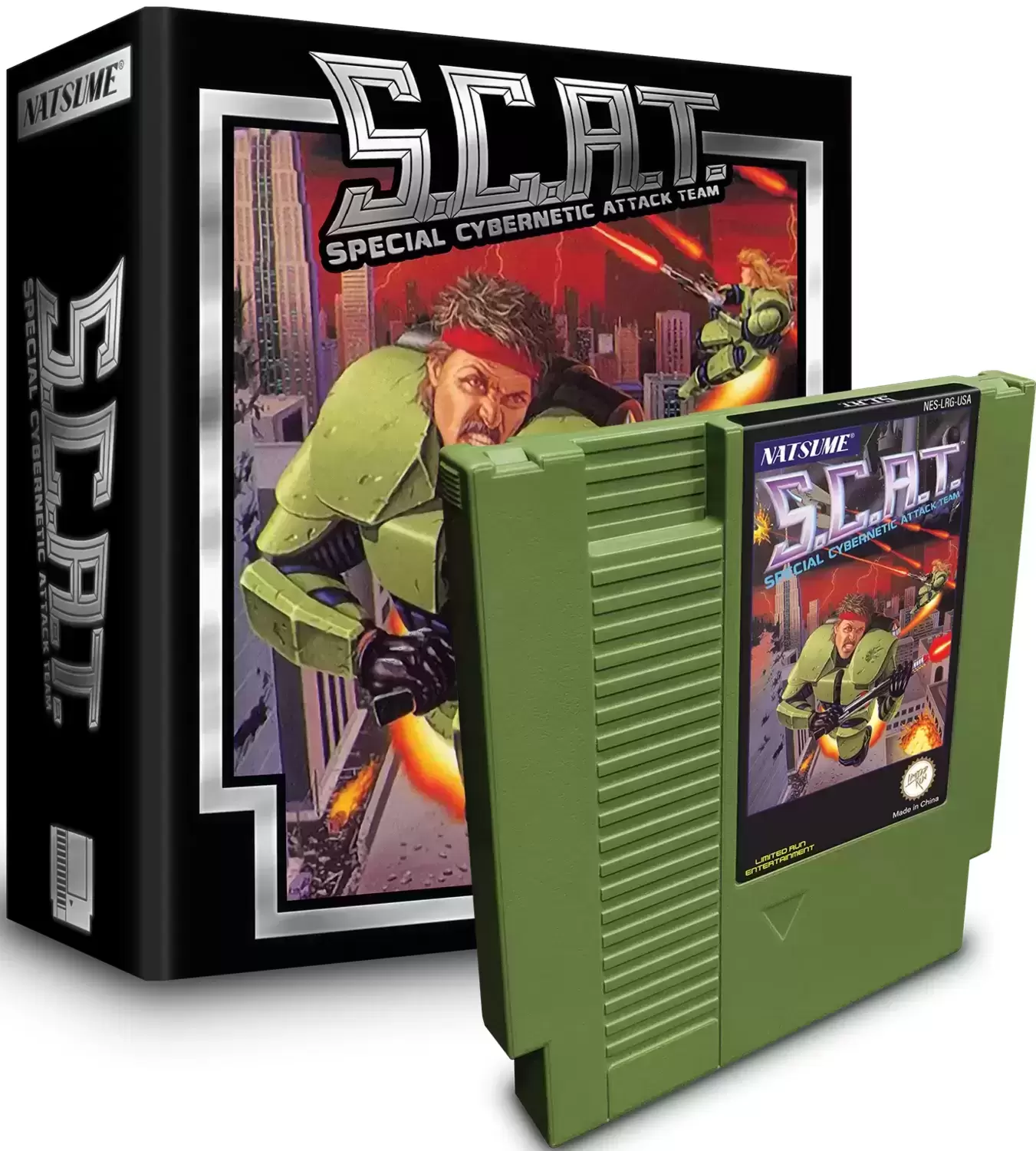 Jeux Nintendo NES - S.C.A.T.: Special Cybernetic Attack Team Collector’s Edition - Green - Limited Run Games - NES