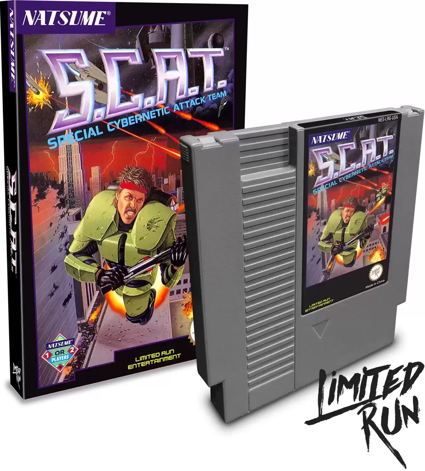 Jeux Nintendo NES - S.C.A.T.: Special Cybernetic Attack Team - Standard Grey - Limited Run Games