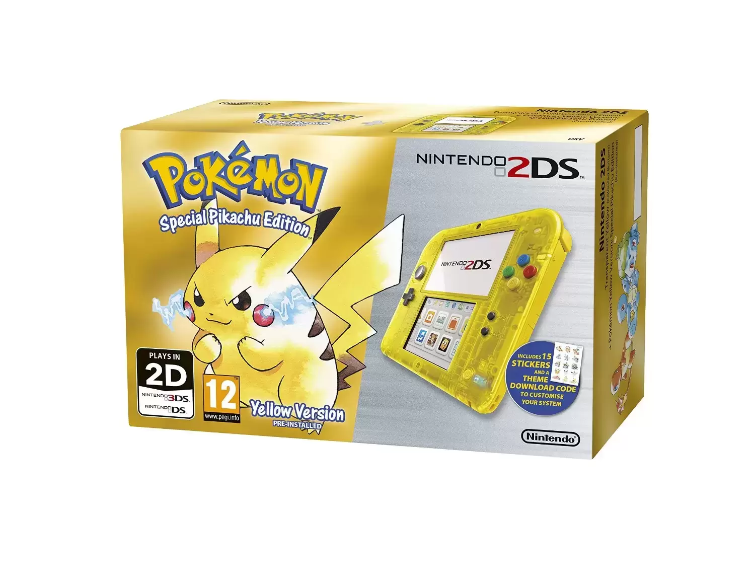 Matériel Nintendo 2DS - Nintendo 2DS Pokémon Version Jaune