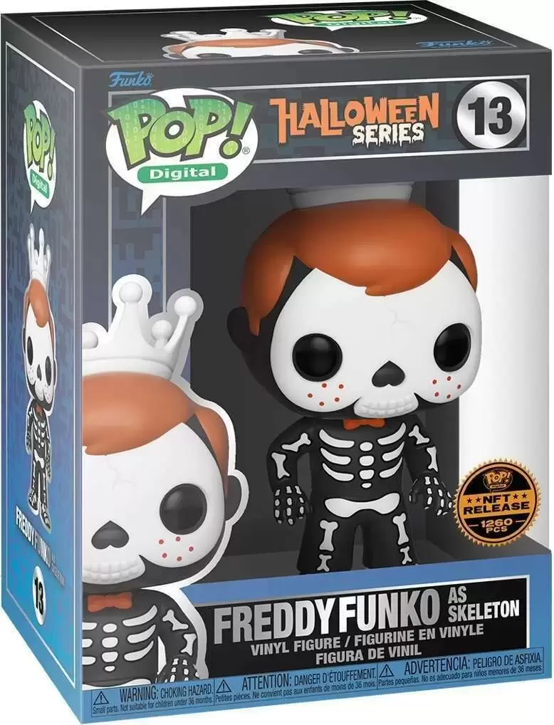 POP! Digital - Halloween Series - Freddy Funko as Skeleton