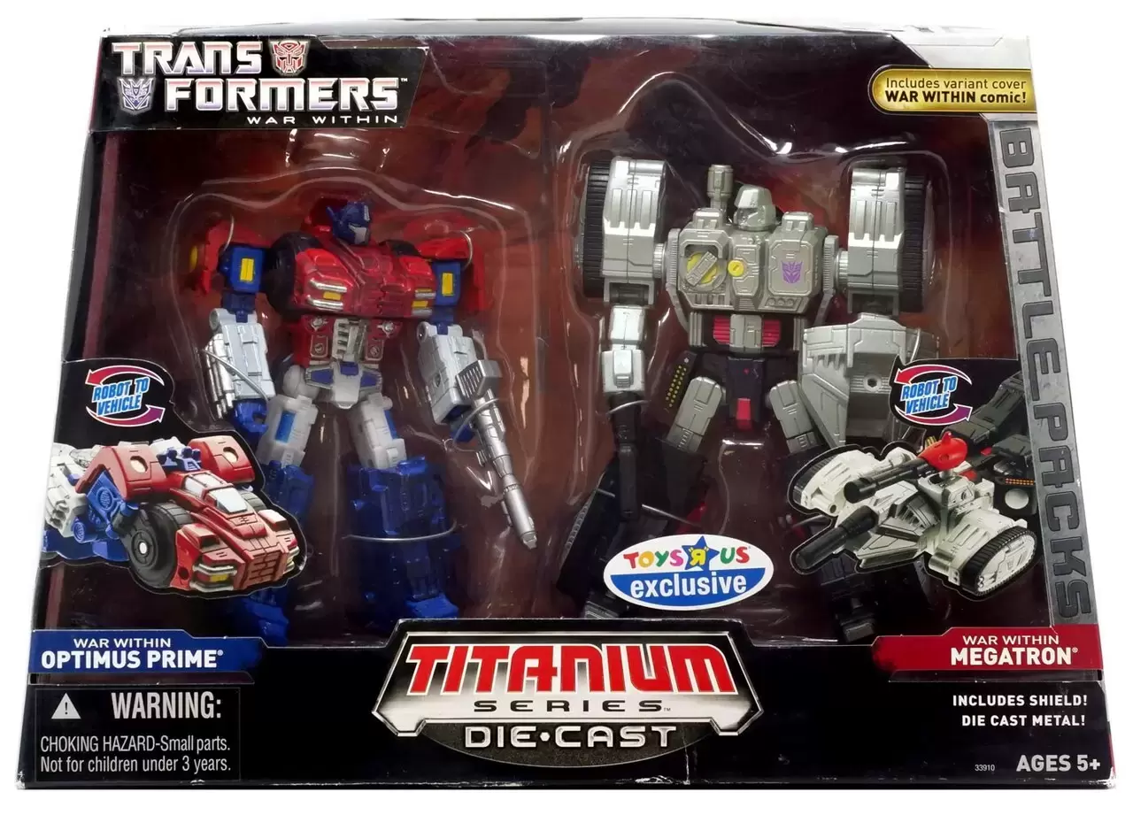 Transformers Titanium Die Cast - War Within Optimus Prime & War Within Megatron