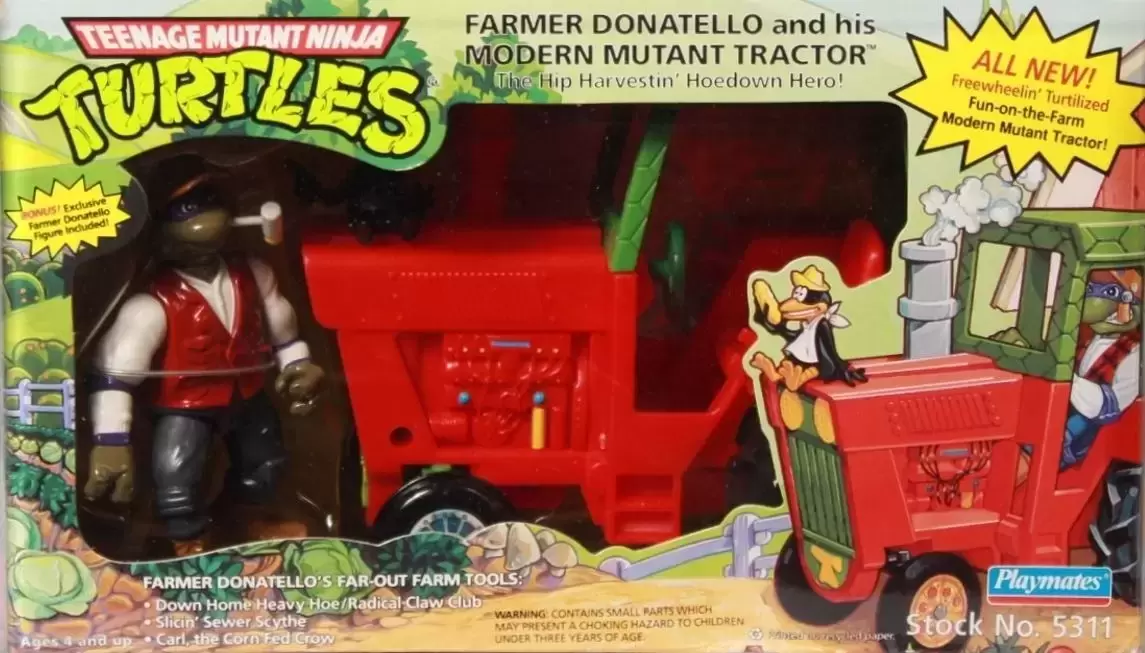 Les Tortues Ninja (1988 à 1997) - Farmer Donatello and his Modern Mutant Tractor