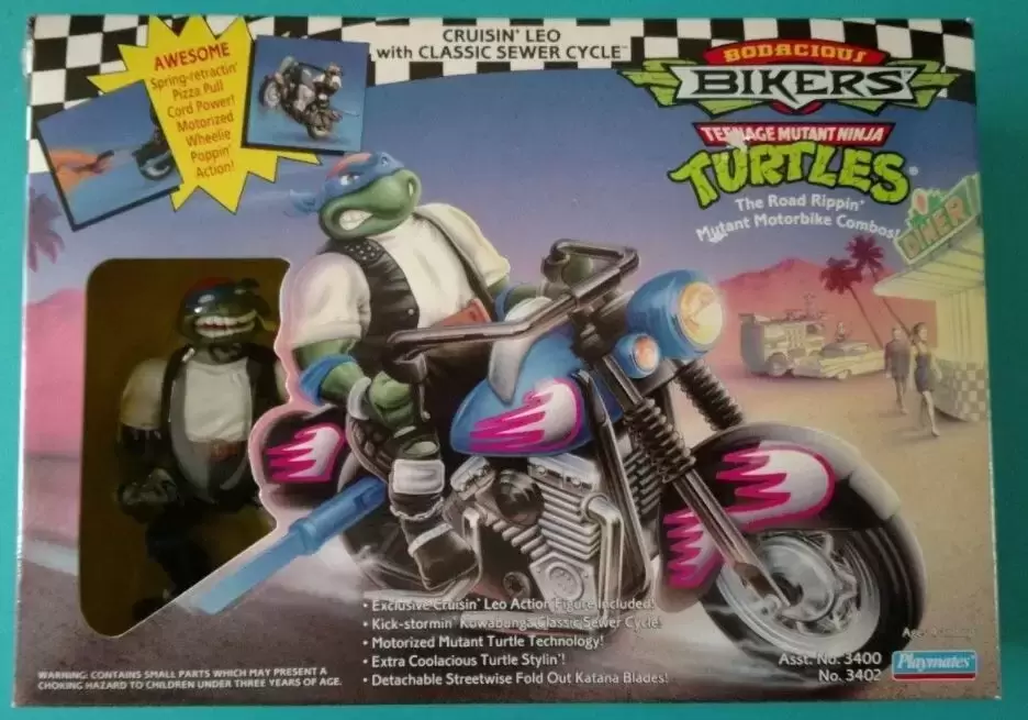 Les Tortues Ninja (1988 à 1997) - Cruisin’ Leo with Classic Sewer Cycle