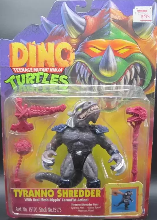 Vintage Teenage Mutant Ninja Turtles (TMNT) - Dino (Tyranno Shredder)