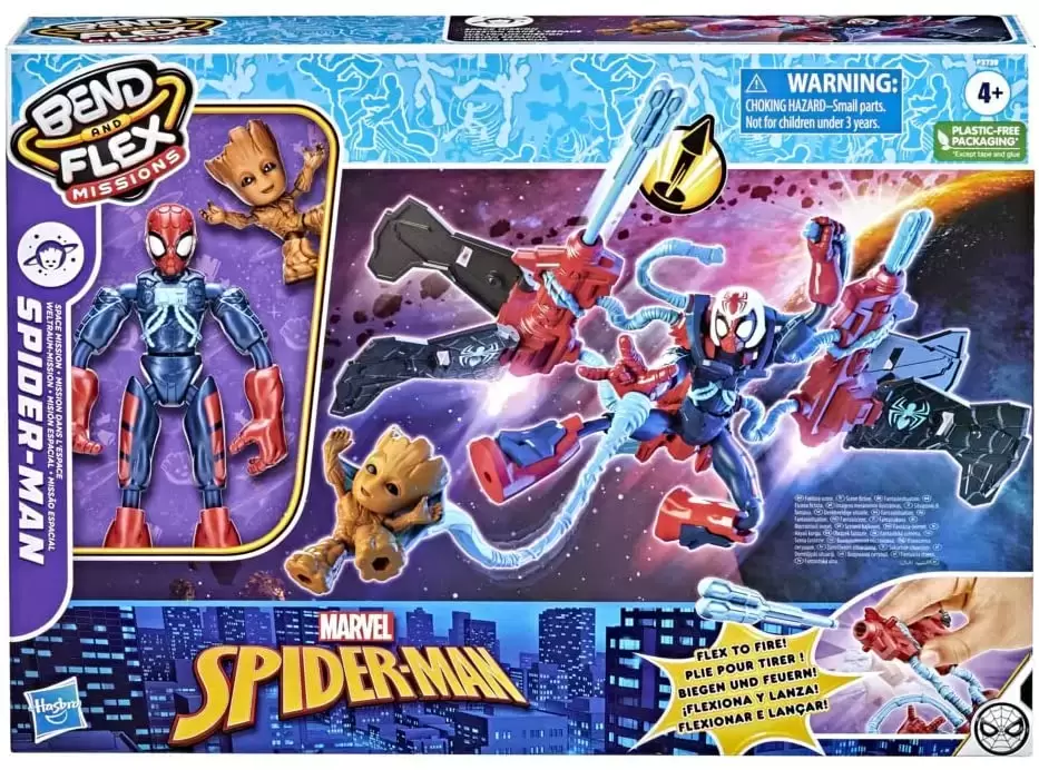 Marvel Bend and Flex Action Figures - Space Mission Spider-Man